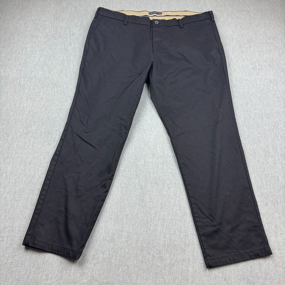 Dockers Pants Mens 40X30 Black Athletic Flex Comfort Chino Flat Front Cottton